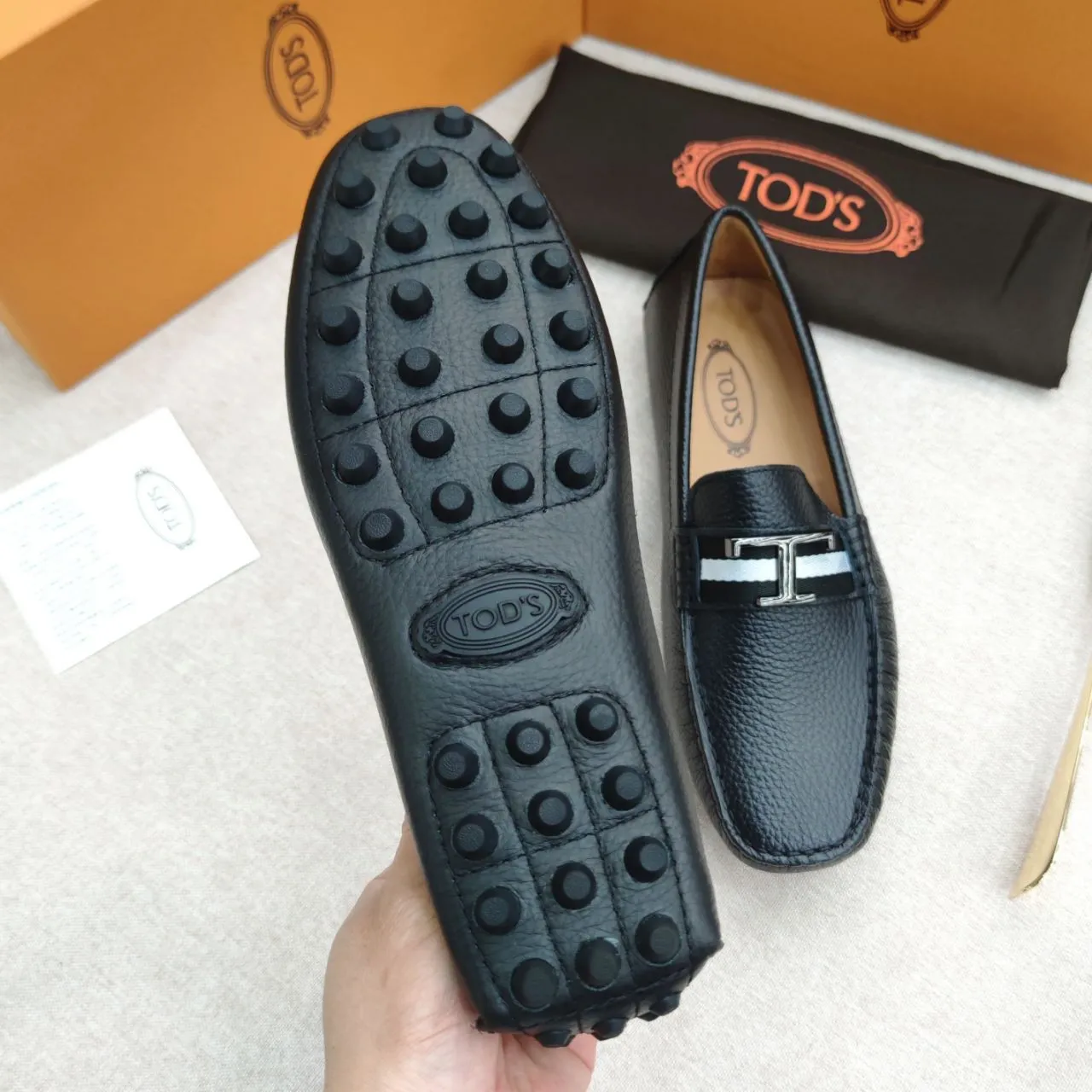 Premium Initial T Logo Loafers  For men