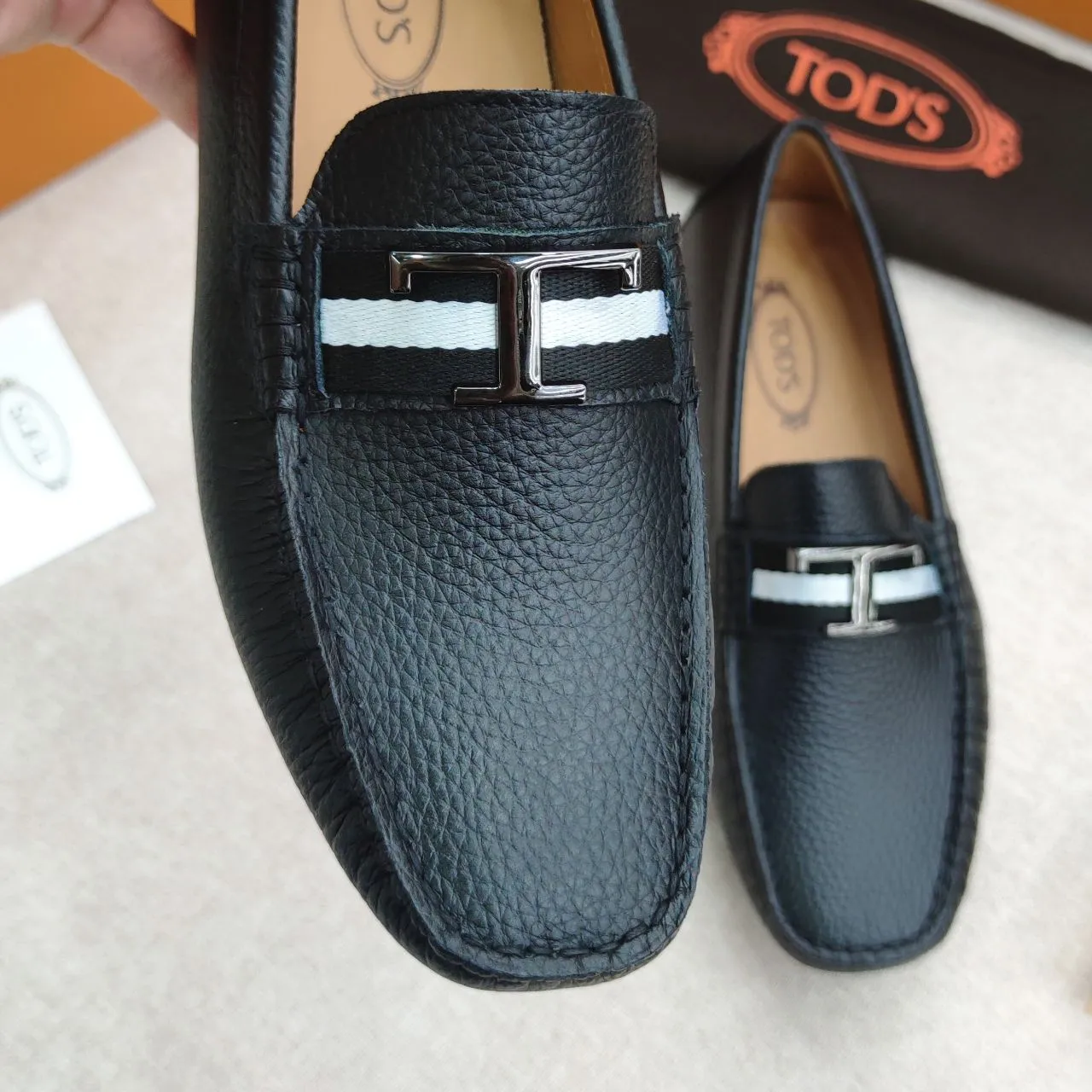 Premium Initial T Logo Loafers  For men