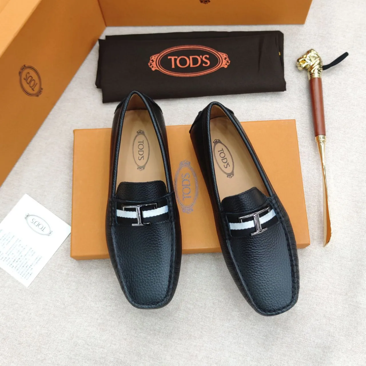 Premium Initial T Logo Loafers  For men