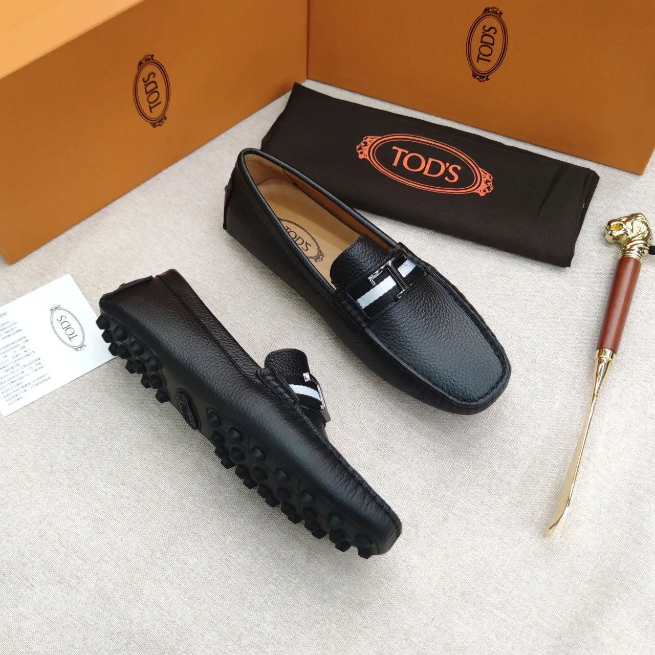 Premium Initial T Logo Loafers  For men