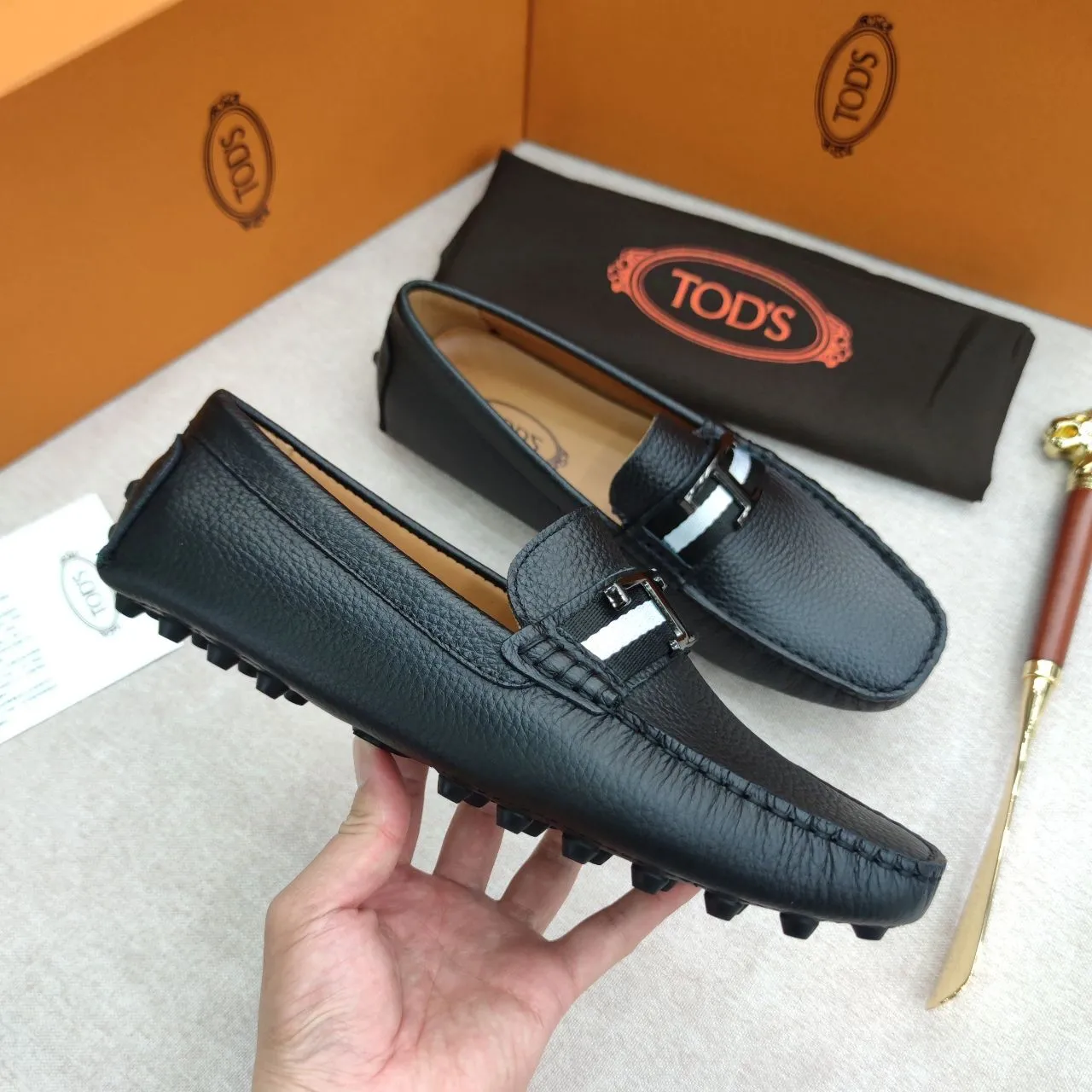 Premium Initial T Logo Loafers  For men