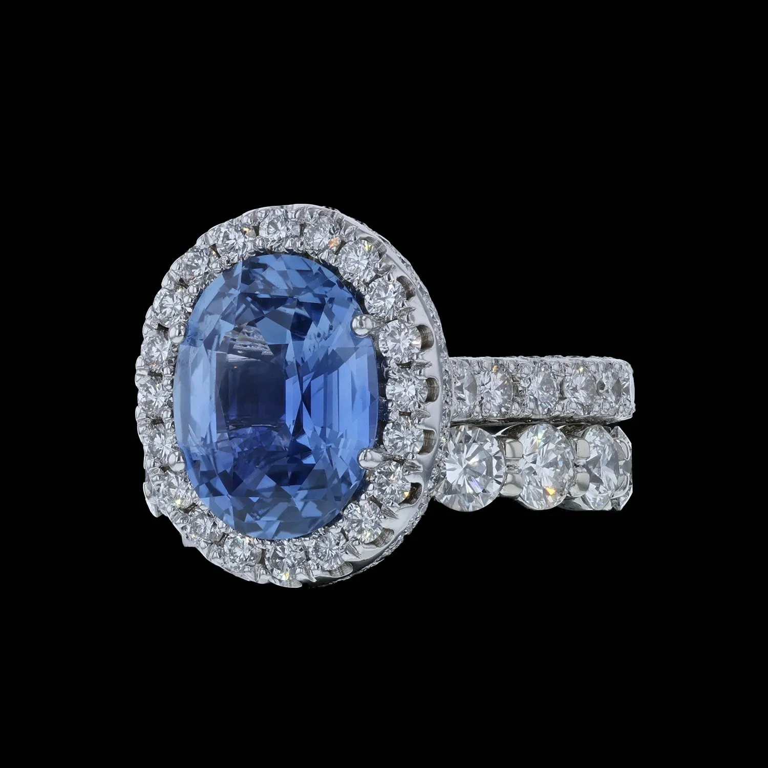 Ring Slide Oval Sapphire 6.29
