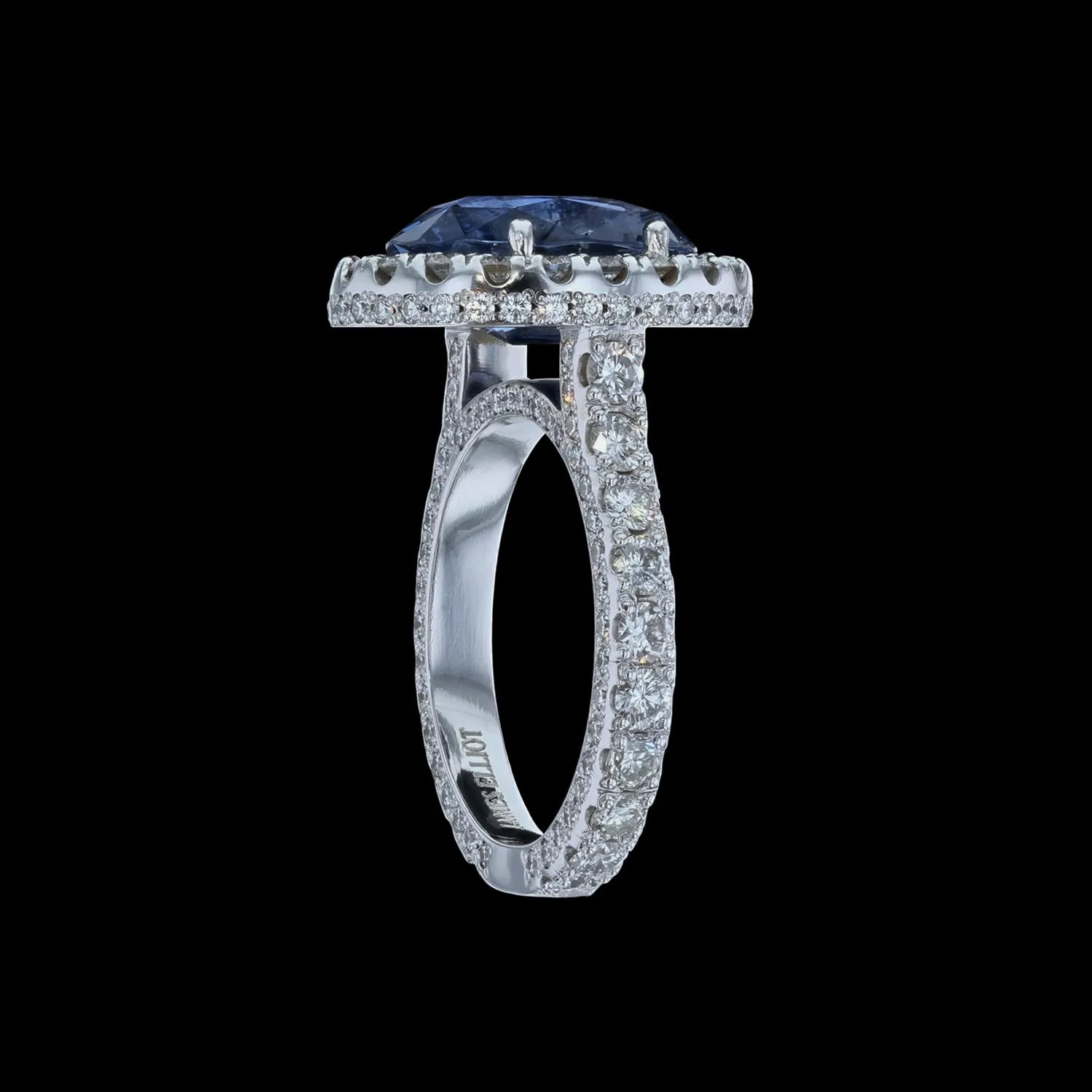 Ring Slide Oval Sapphire 6.29