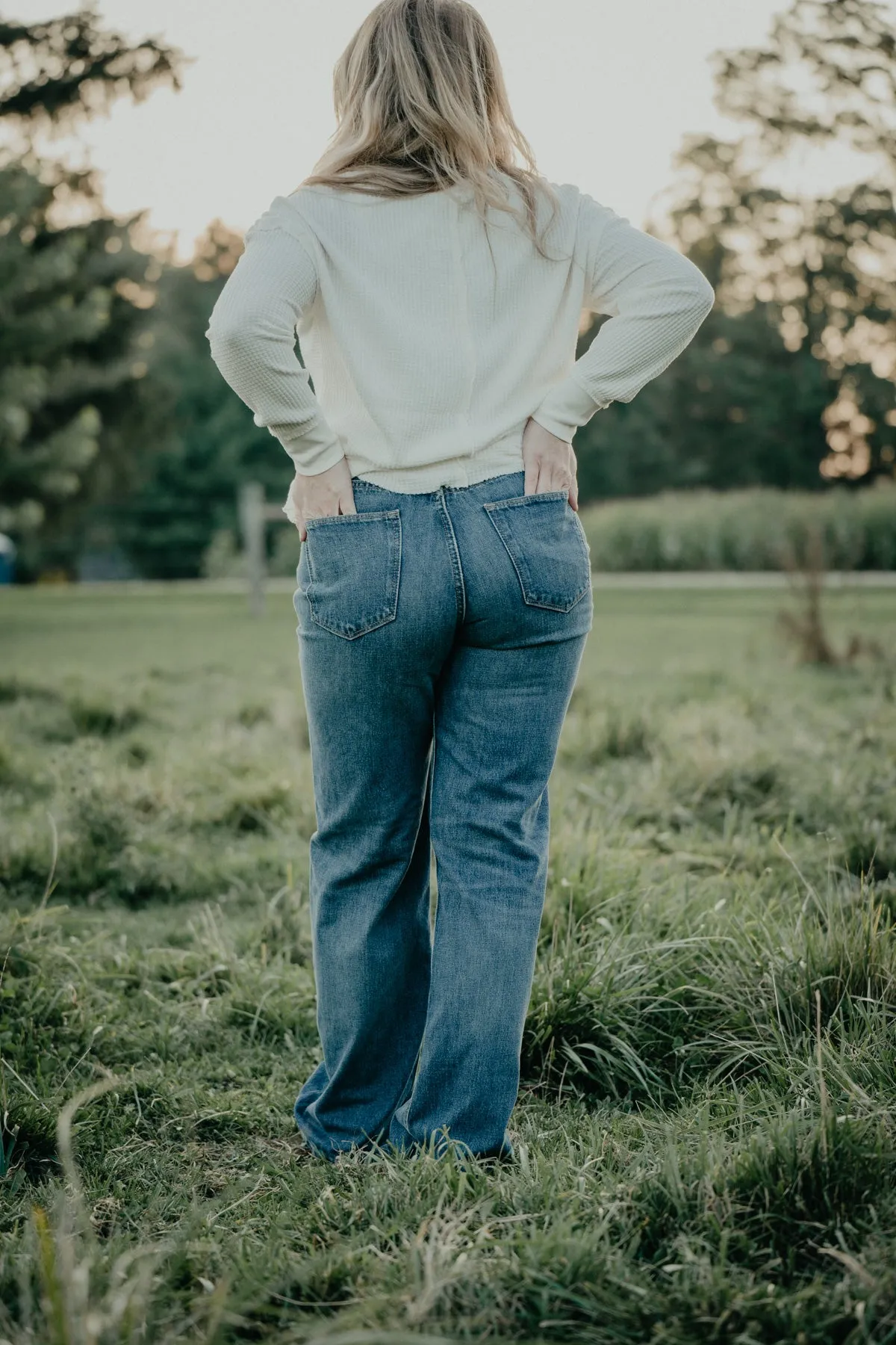 'Ryann' Ultra High Rise Wide Leg Tomboy Jean by Ariat