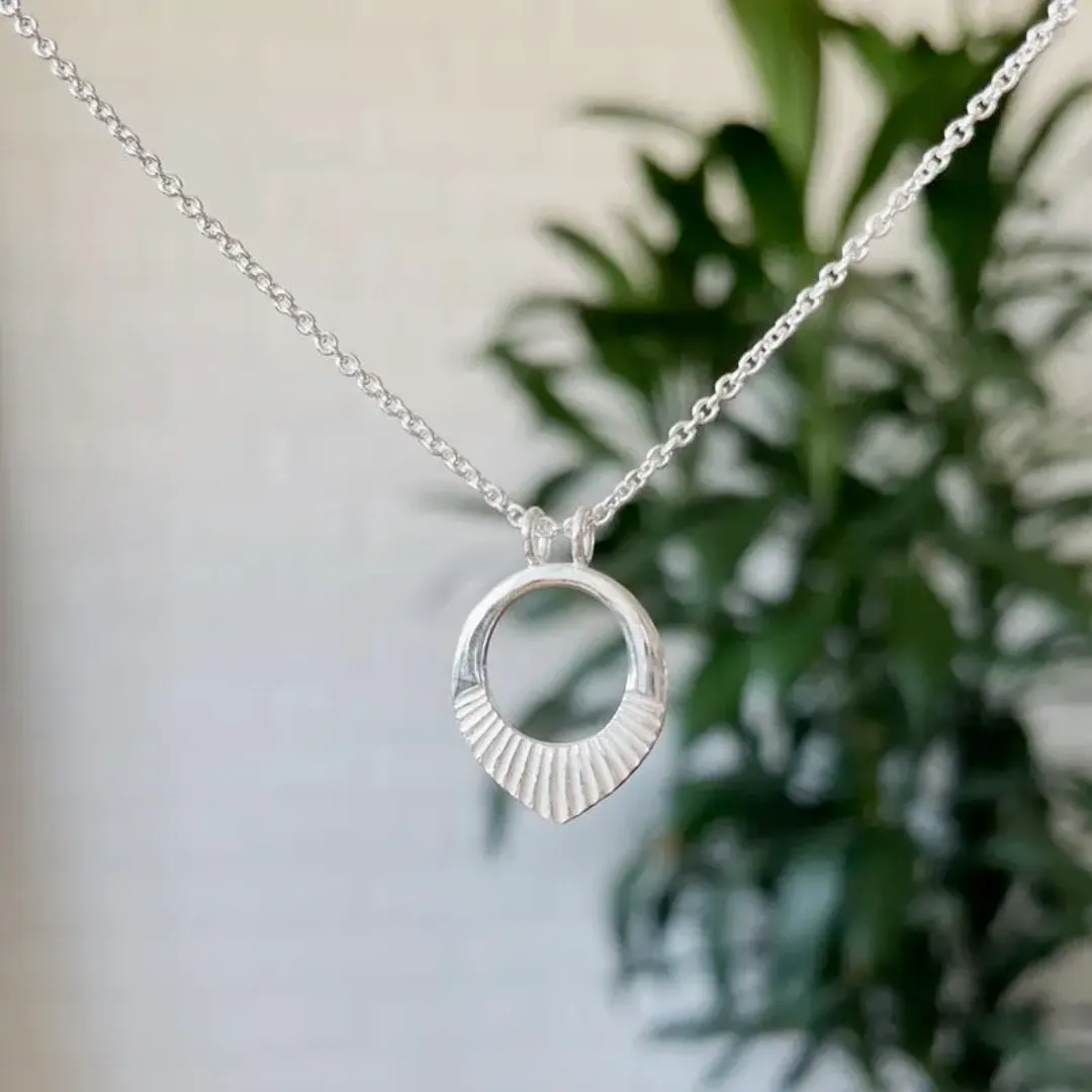 Small Helios Necklace in Sterling Silver