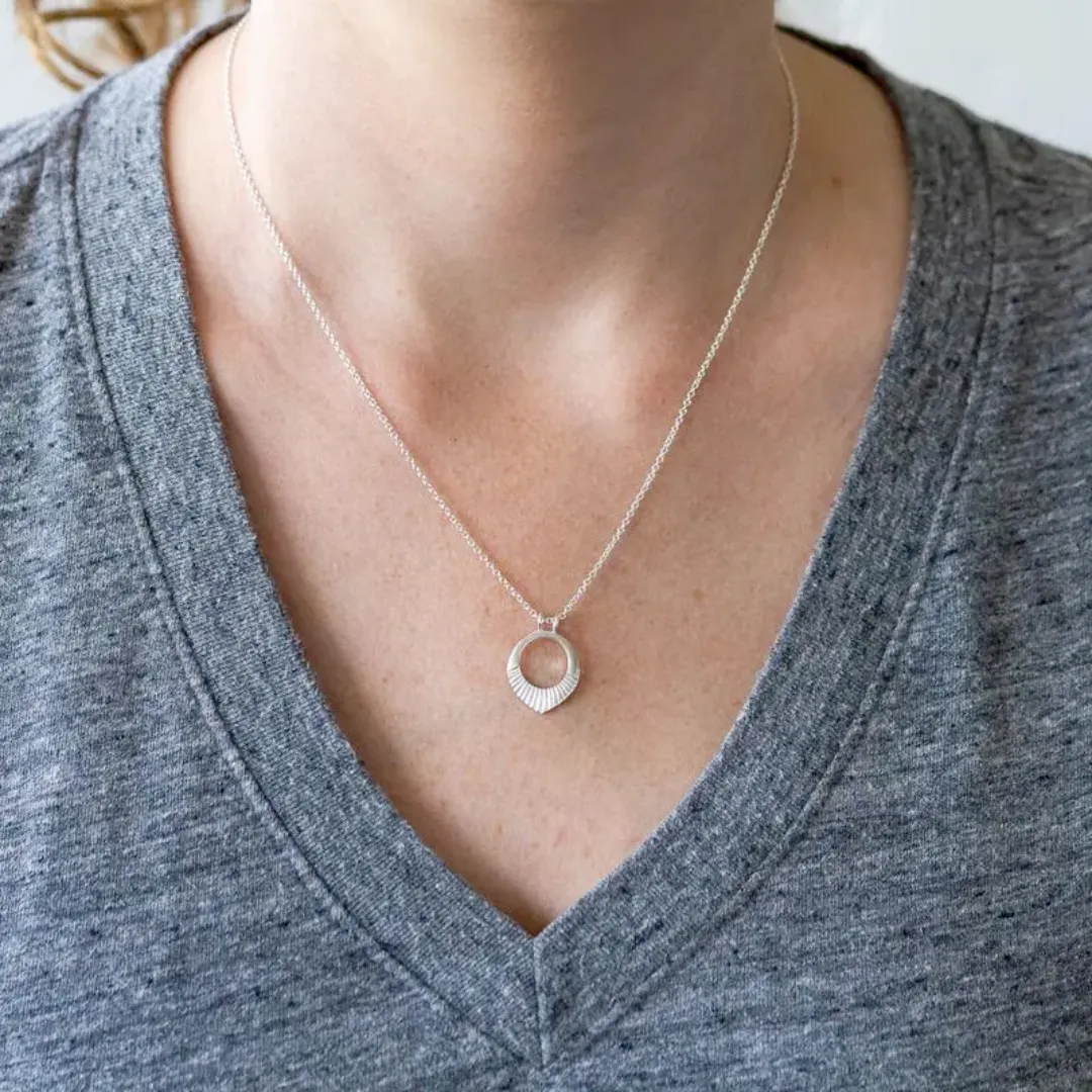 Small Helios Necklace in Sterling Silver