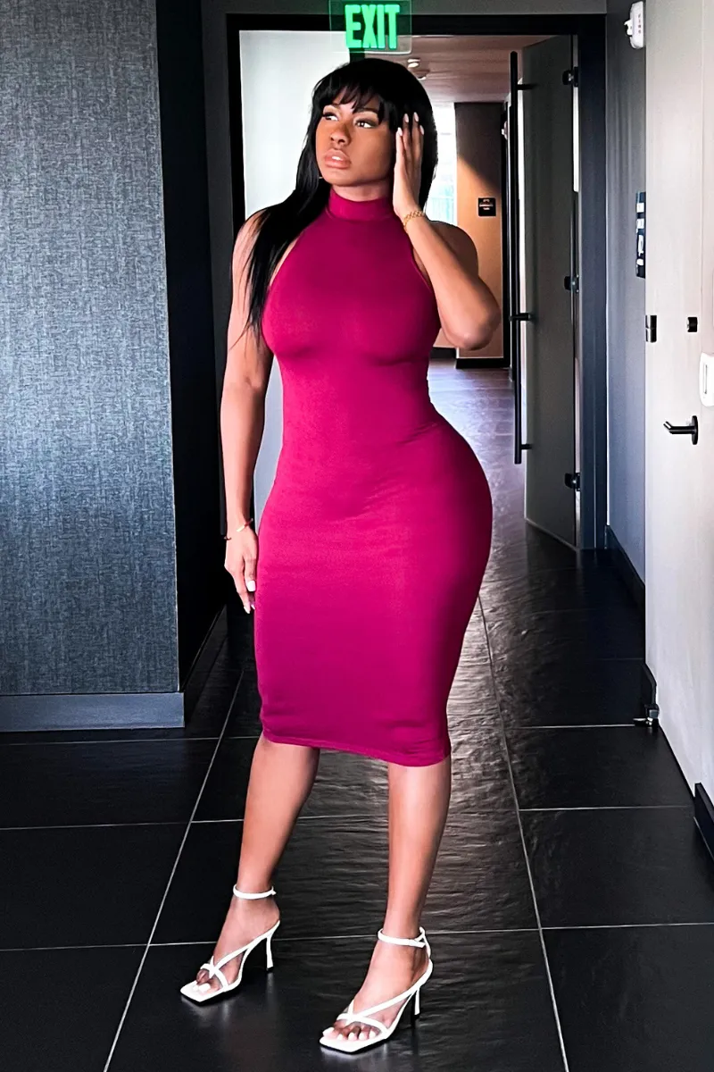 SNOOKIE SILHOUTTE MIDI | DRESS