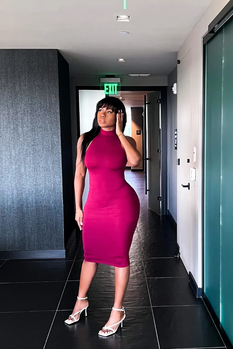 SNOOKIE SILHOUTTE MIDI | DRESS