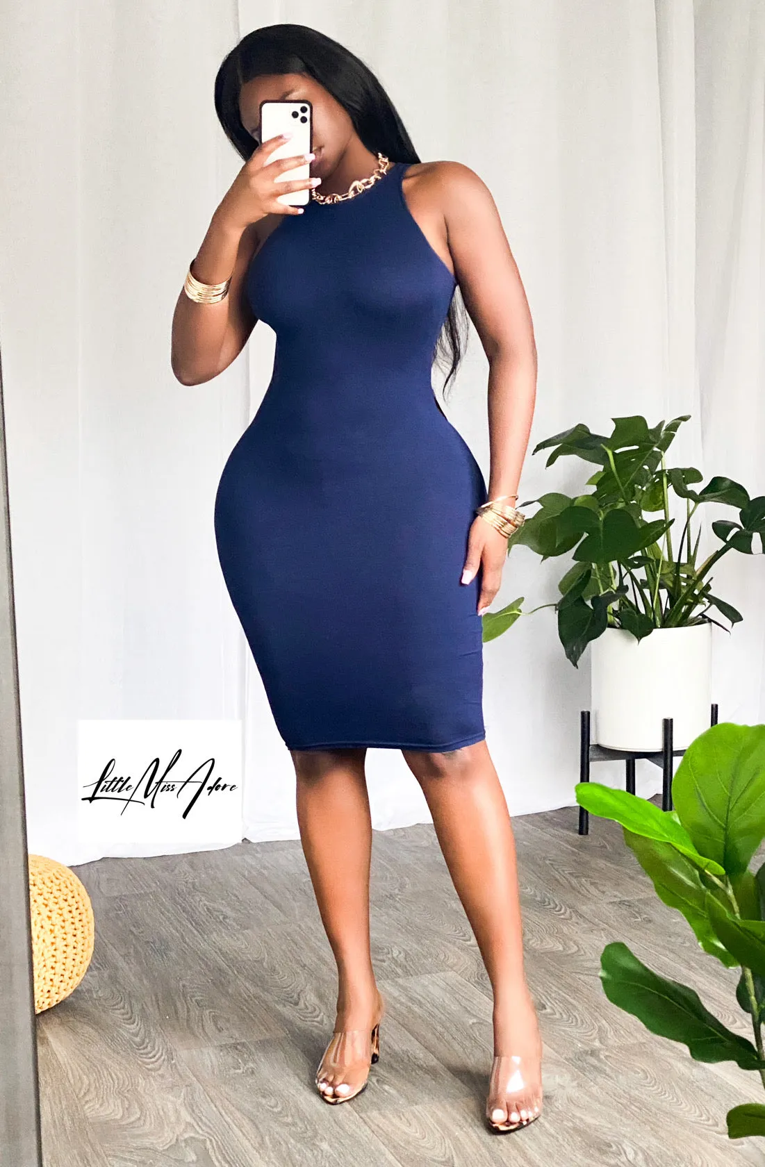 SNOOKIE SILHOUTTE MIDI | DRESS