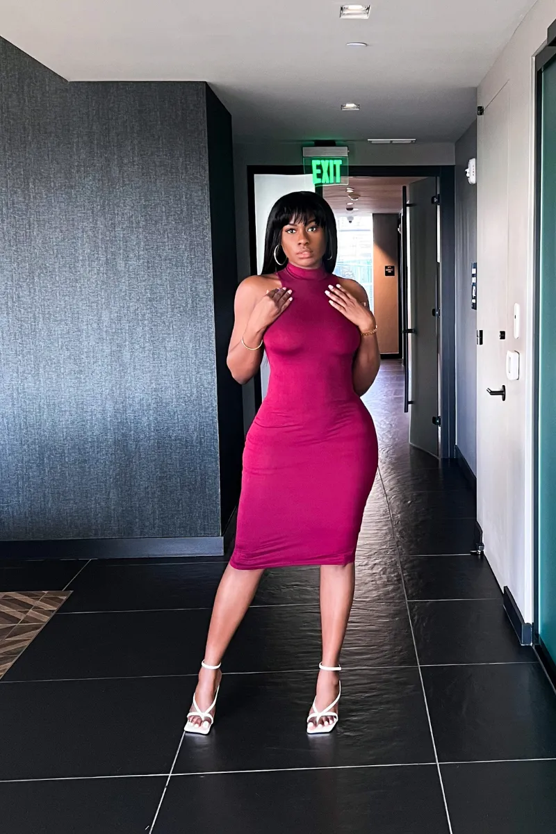 SNOOKIE SILHOUTTE MIDI | DRESS