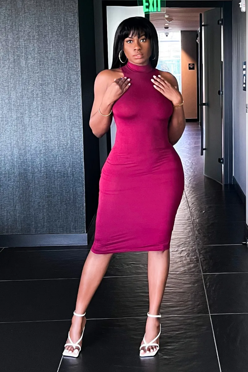 SNOOKIE SILHOUTTE MIDI | DRESS