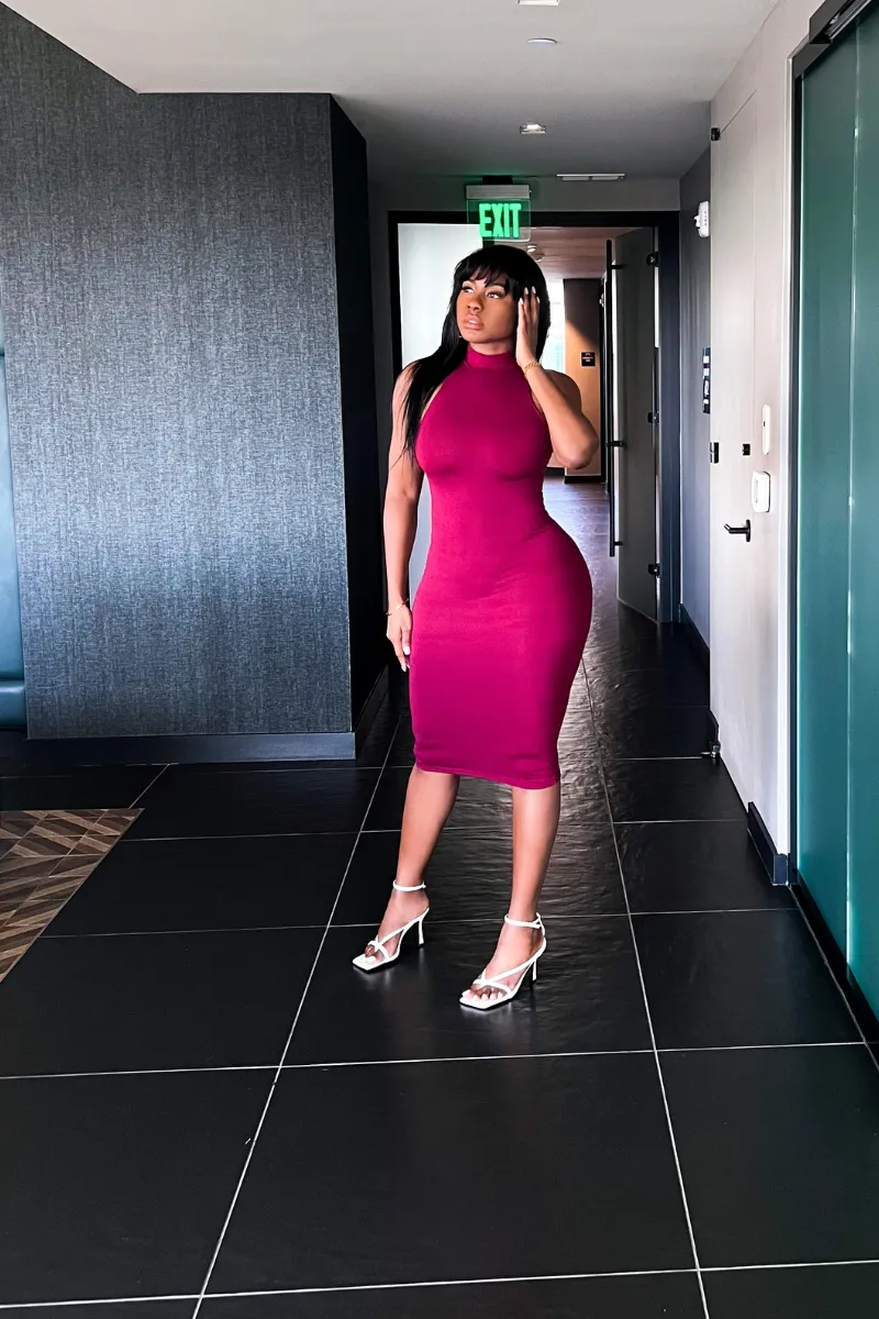 SNOOKIE SILHOUTTE MIDI | DRESS