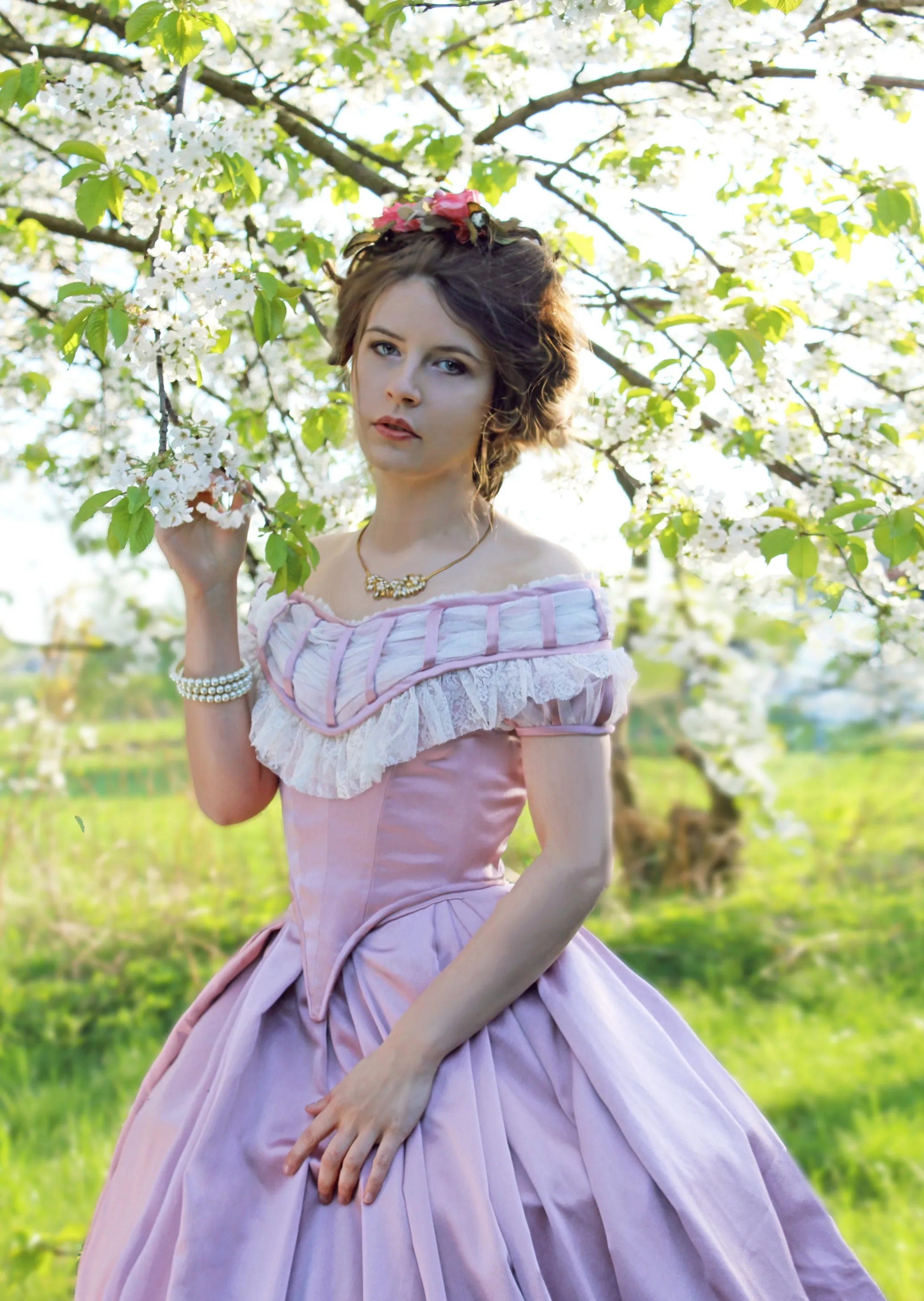 Victorian Ball Dress -Crinoline