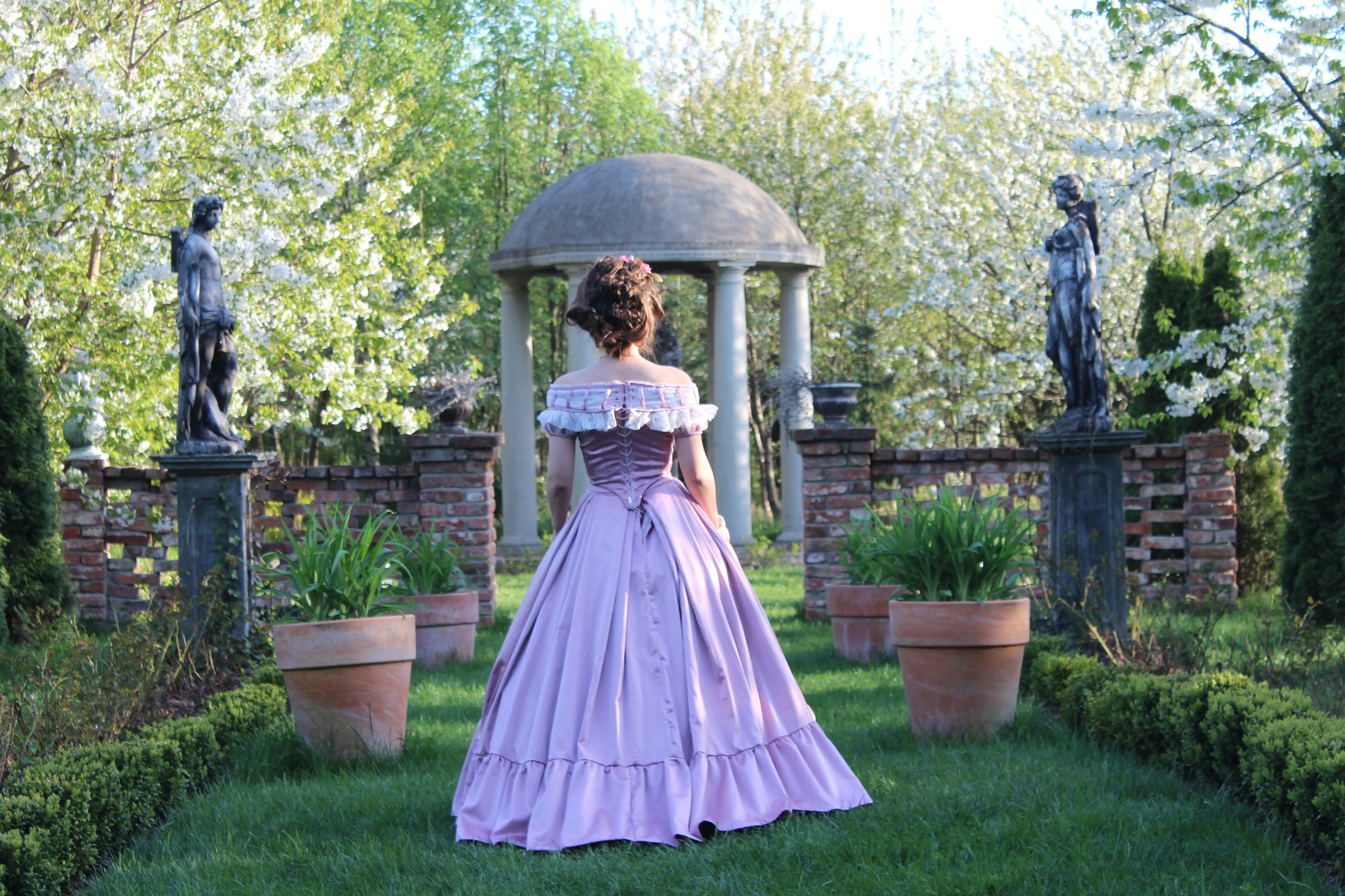 Victorian Ball Dress -Crinoline